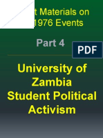 University of Zambia Student Political Activism, Select Materials On The 1976 Events-Part 4