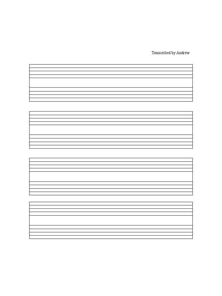 Blank Staff Paper PDF