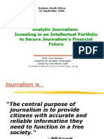 Analytic Journalism Investing in an Intellectual Portfolio to Secure Journalisms Financial Future 16678