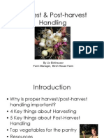 Harvest & Post-Harvest Handling by Liz Birkhauser