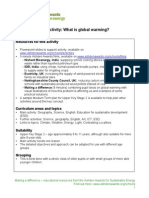 What is Global Warming Teacher Notes