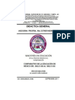 Comparativo de La Educación Del Siglo Xix Al Siglo Xxi