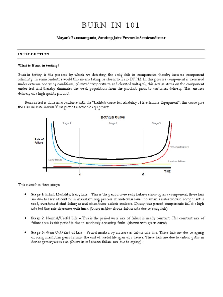 Understanding Burn-In Testing for Reliability | PDF | Semiconductor ...