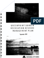 Greenpoint Domain Management Plan 1999 FINAL
