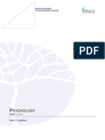 Psychology Y11 Syllabus Atar PDF