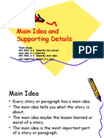 Main Idea and Supporting Details