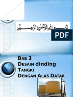 Desain Tangki Dengan Alas Datar