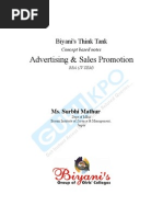 Think Tank - Advertising & Sales Promotion