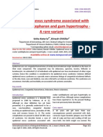 Epidermal nevus syndrome associated with ocular symblepharon and gum hypertrophy - A rare variant