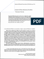 Gli Odierni Commentatori Di Kant Alla Prova Di Leibniz