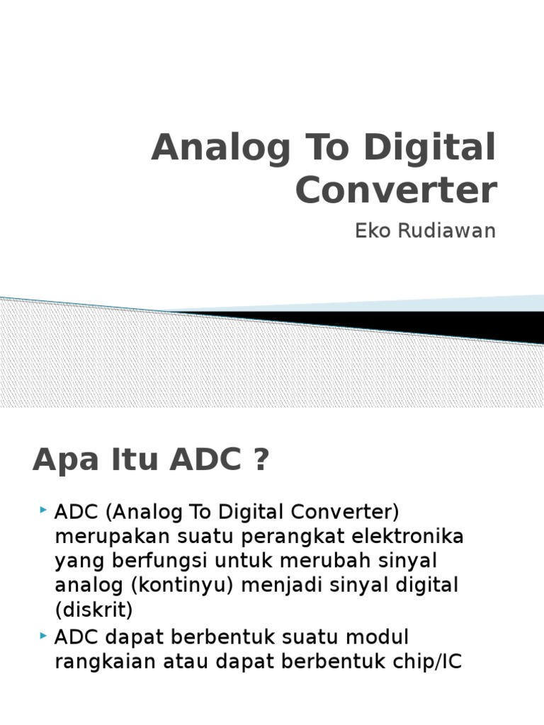 Analog To Digital Converter | PDF