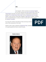Sheldon Adelson: Billionaire Businessman and Philanthropist