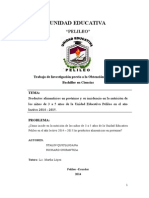 Unidad Educativa Pelileo - Nutricion