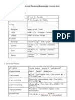 Virginia wastewater formula sheet exam guide