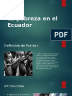 La Pobreza en El Ecuador