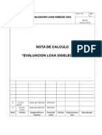 Evaluación losa Sigelec SAC