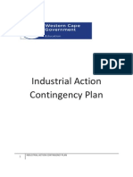 Industrial Action Contingency Plan - Western Cape Government