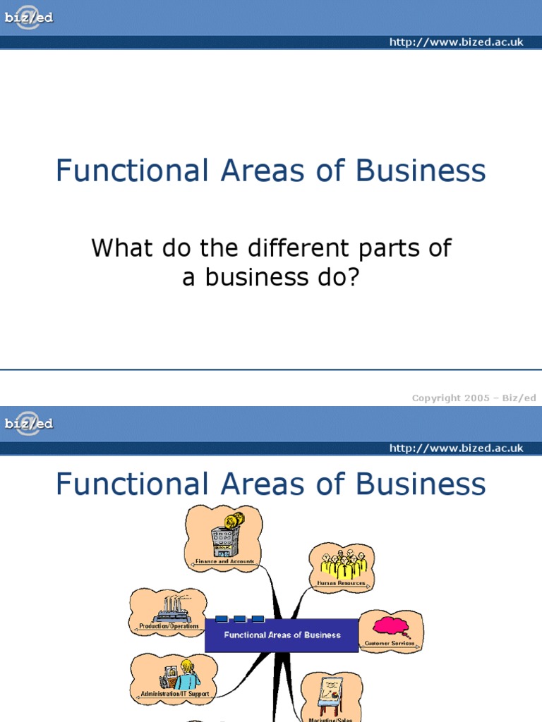 Functional Areas of Business: What Do The Different Parts of A Business ...