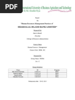 HRM Report On Sjibl by Iubat