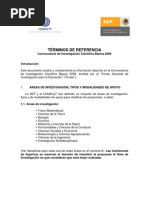 tÉrminos de Referencia