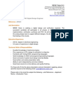 Junior ASIC Digital Design Engineer JDIG01: Vacancy Title: Reference: Job Description