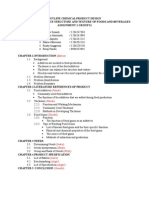 Outline Assignment 1 Chemical Product Design