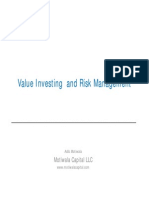 Value Investing and Risk Management