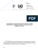 Análisis de Los Aspectos Legales y Regulaciones Vigentes en La Produccion de Caña de Azucar en América Central