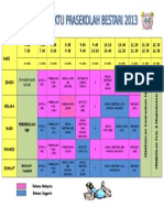 Jadual Waktu Prasekolah SK (Notis)