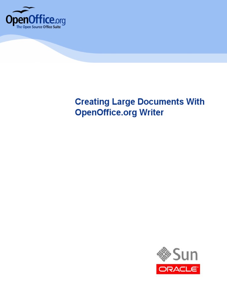 Creating Large Documents With OOo | PDF