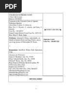 Download Opening brief in Fleury vs Intrawest  Winter Park ski area wrongful death lawsuit over death of Christopher Norris filed to Colorado Supreme Court by jasonblevins SN259399489 doc pdf