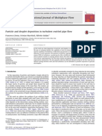 Particle and Droplet Deposition in Turbulent Swirled Pipe Flow