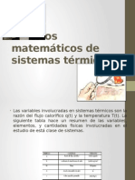 Modelos Matemáticos de Sistemas Térmicos