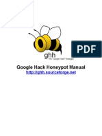 Google - Google Hack Honeypot Manual
