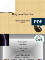 American Inventor Benjamin Franklin