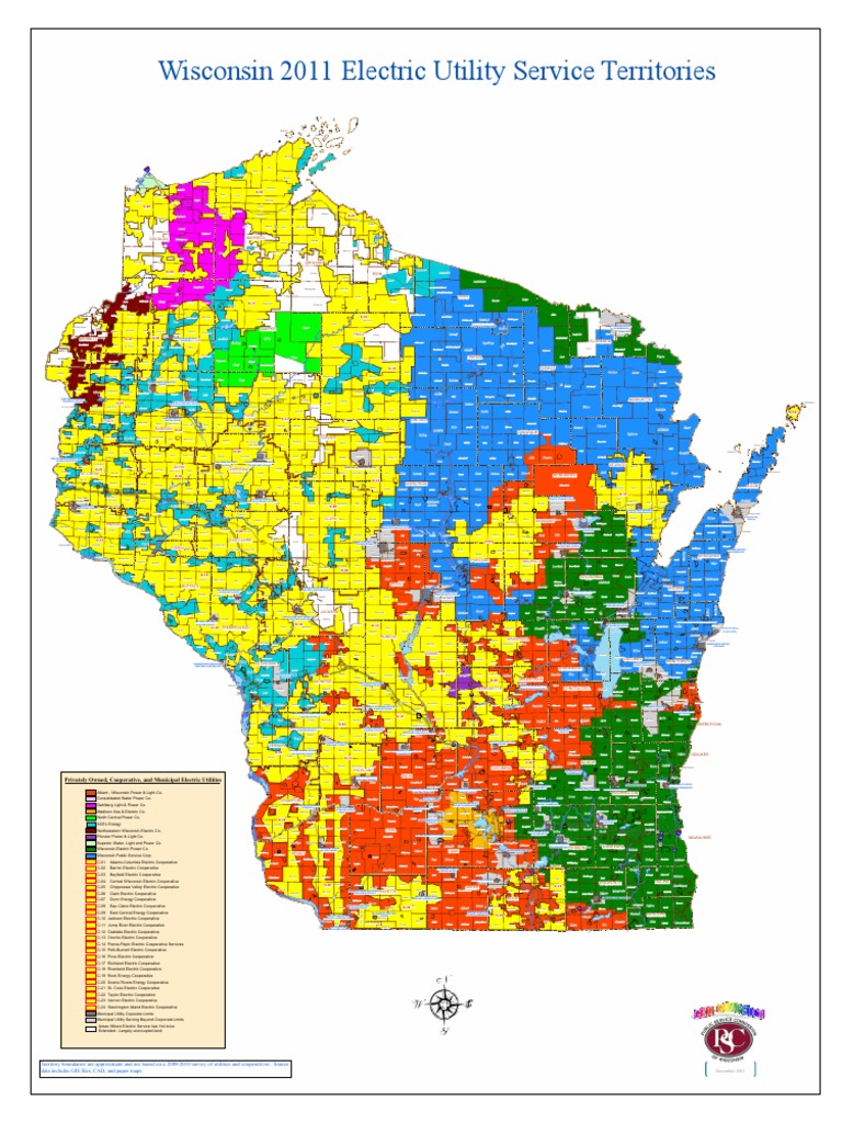 Wisconsin Electric Map PDF