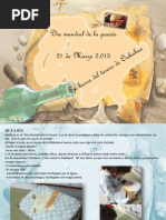 Día Mundial de La Poesía 2.015 5 Años Gregori Mayans