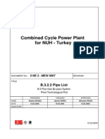 Turkey Power Plant Pipe Lists