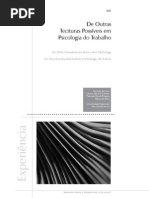 De outras tecituras possíveis em Psicologia do Trabalho