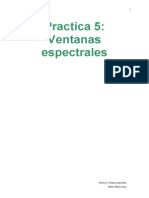 Ventanas espectrales comparación propiedades