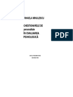 Mihaela Minulescu-Chestionarele de Personalitate