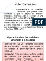 Sistema de Variables