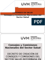 Consejos y Comisiones Nacionales Del Sector Salud