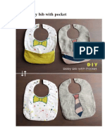 (DIY) Baby Bib With Pocket