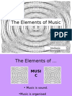 The Elements of Music: Beat, Meter, Rhythm, Duration, Pitch, Melody, Dynamics, Texture, Harmony, Timbre, Tempo (39