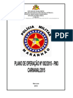 Estado Do Maranhão Secretaria de Estado Da Segurança Pública Polícia Militar Do Maranhão Estado Maior Geral 3 Seção Pmma