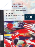 Alvaro Fernandez Bravo Et Al La Invencion de La Nacion Lecturas de La Identidad de Herder a Homi Bhabha Libre