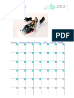 2013 Calendar Months