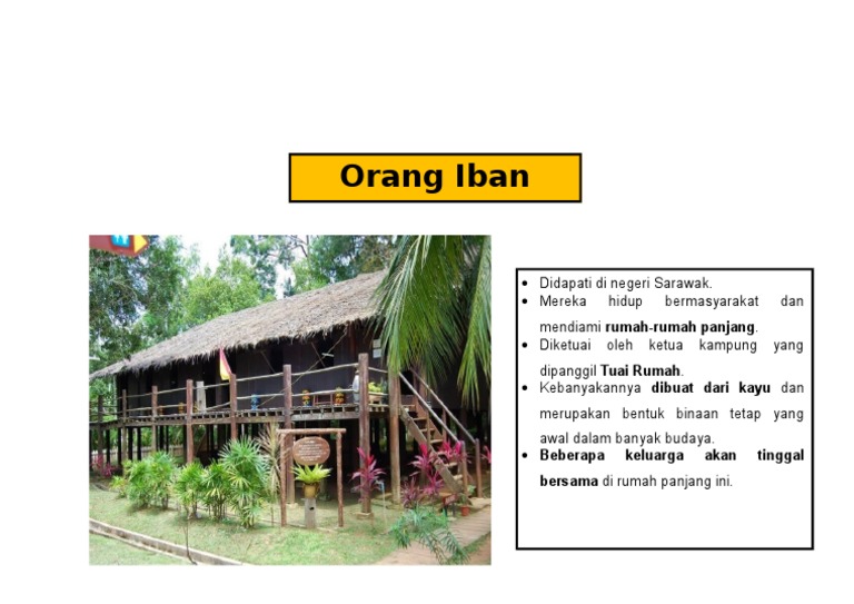 Tempat Tinggal Orang Iban Pdf