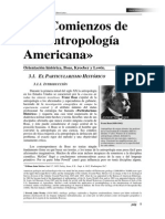 Abenza David - Comienzos de La Antropologia Americana